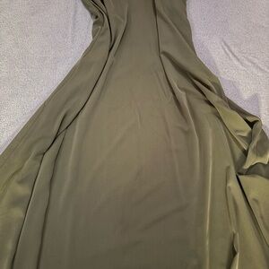 Elegant Olive Green Women's Skirt